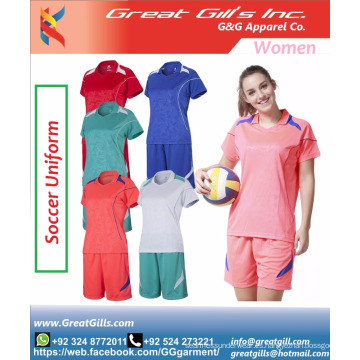 Uniforme de fútbol femenino Ropa de fútbol / Uniforme de fútbol / Ropa de fútbol